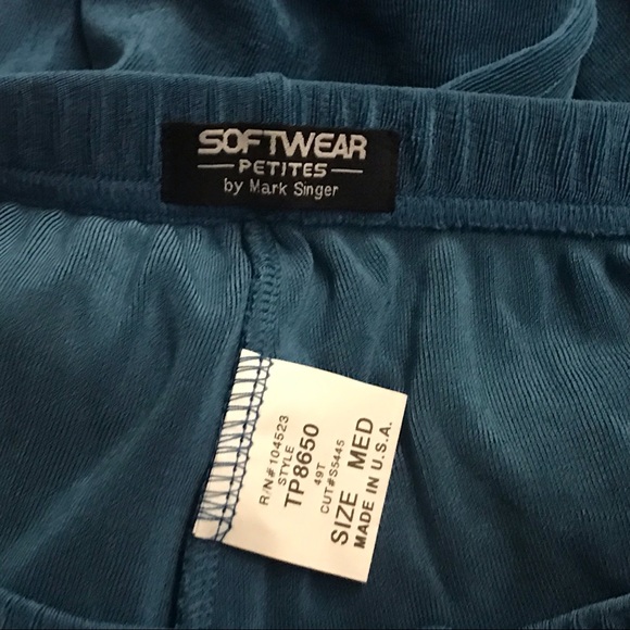 New Softwear Petites Pants size Maternity Med made in USA - Picture 5 of 11